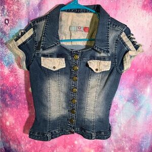 AsiSea Denim Jacket with Short Sleeves